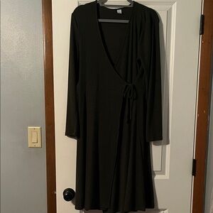 Old Navy-Charcoal gray Wrap Dress cardigan